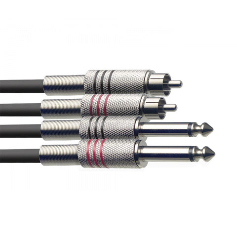 Stagg Jack - RCAm 3M Audio Cable (STC3PCM)