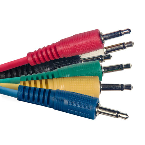 Stagg Patch Cables, 6x MiniJack to MiniJack, 30cm  (SPC030MJE)