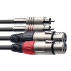 Stagg RCAm - XLRf 60cm Audio Cable (STC060CMXF)