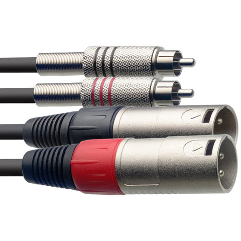 Stagg RCA - XLRm 6 Metre Audio Cable (STC6CMXM)
