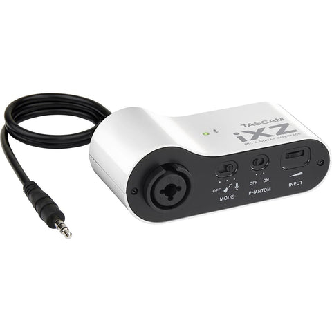 Tascam iXZ, Mic/Guitar Interface for Smartphones or Tablets
