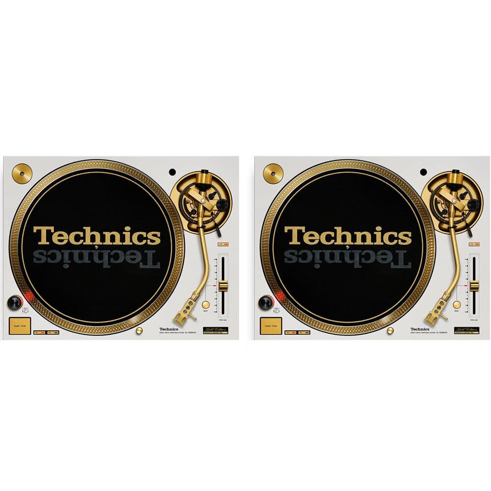 Technics SL-1200M7GEW White Limited Edition DJ Turntable (Pair)