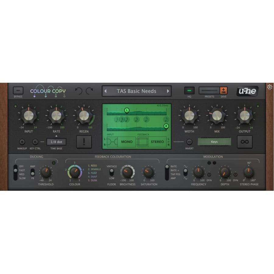 u-he Colour Copy Bucket Brigade Delay VST Effect, Software Download