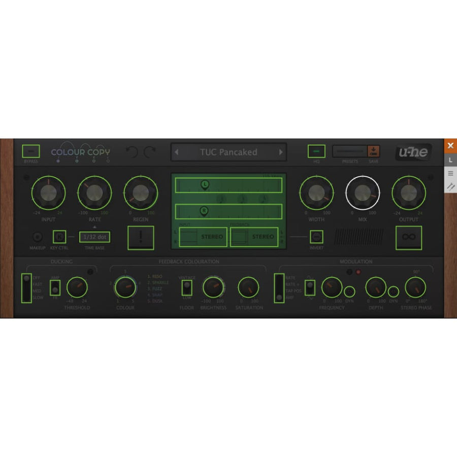 u-he Colour Copy Bucket Brigade Delay VST Effect, Software Download