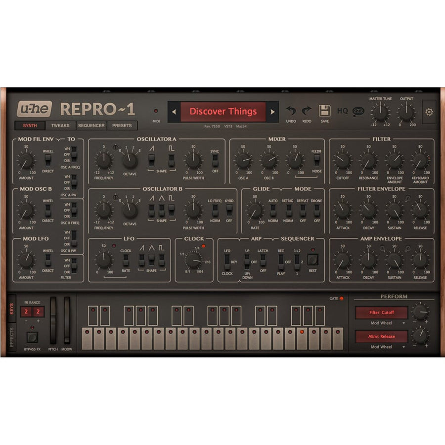 u-he Repro Synthesizer, Software Download