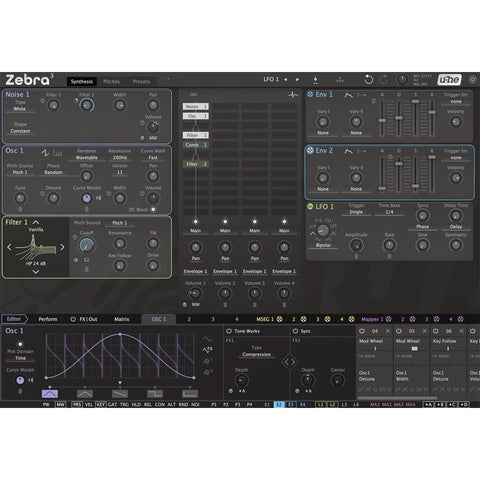 u-he Zebra 3, Deep Synthesis Plugin, Software Download