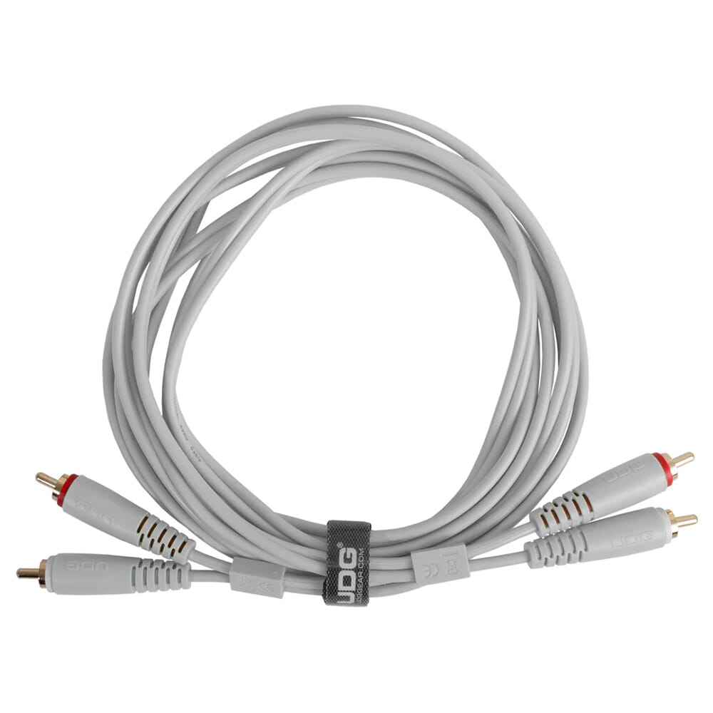 UDG Dual RCA Cables, White 1.5 Metre