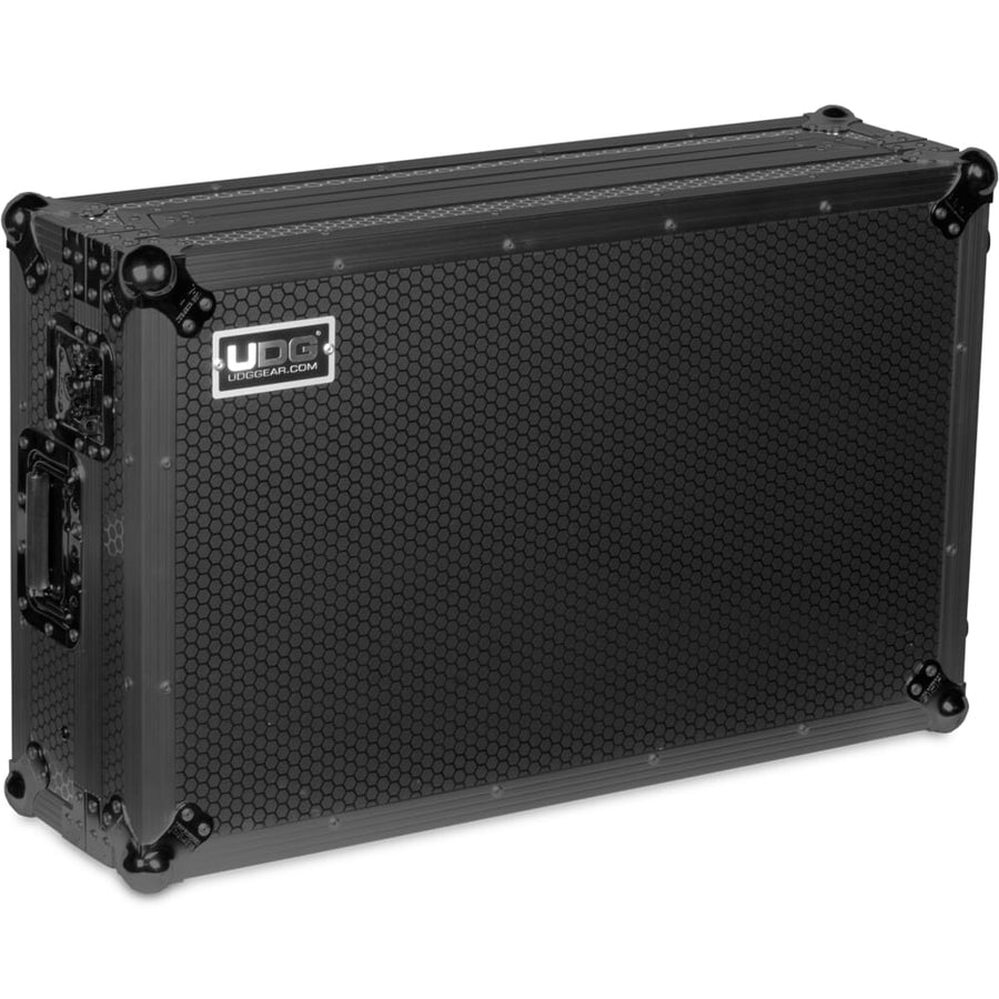UDG Ultimate Flight Case for Pioneer DDJ-REV7 Black Plus, with Laptop Shelf & Wheels