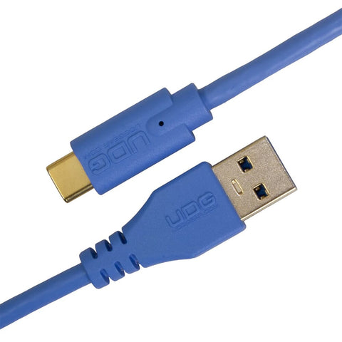 UDG USB-A to USB-C Straight Cable, Blue, 1.5 Metre