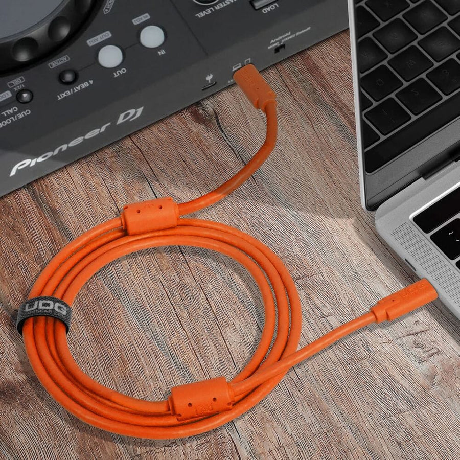 UDG USB-C to USB-C Straight Cable, Orange, 1.5 Metre