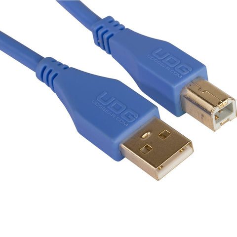 UDG USB-A to USB-B Straight Cable, Light Blue 1 Metre