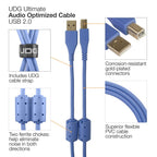 UDG USB-A to USB-B Straight Cable, Light Blue 1 Metre