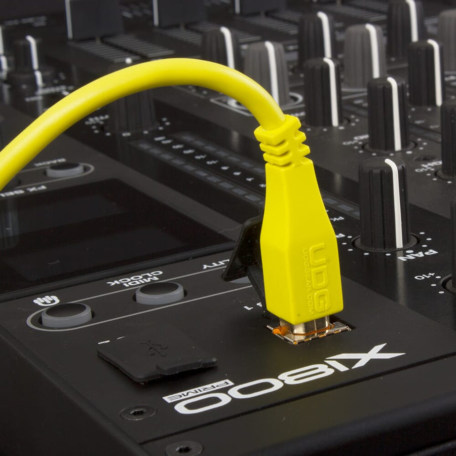 UDG USB-A to USB-B Straight Cable, Yellow, 1 Metre