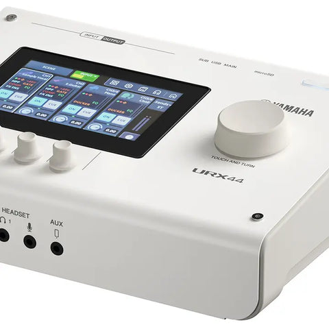 Yamaha URX44 White, 32-Bit USB-C Audio Interface with DSP, Touchscreen & microSD Recording
