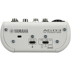 Yamaha AG03MK2 White, Live Streaming Mixer