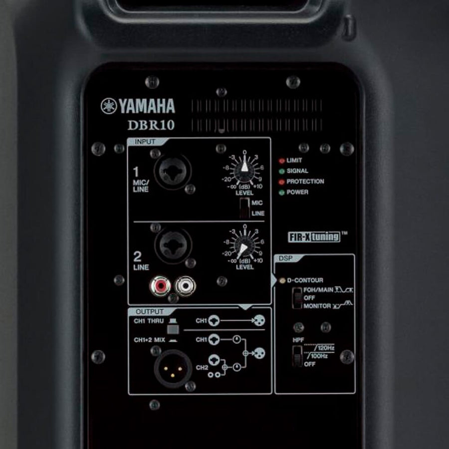 Yamaha DBR 10 Active PA Speakers + Tripod Stands & Leads Bundle