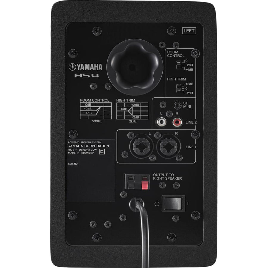 Yamaha HS4 Black, Active Studio Monitors