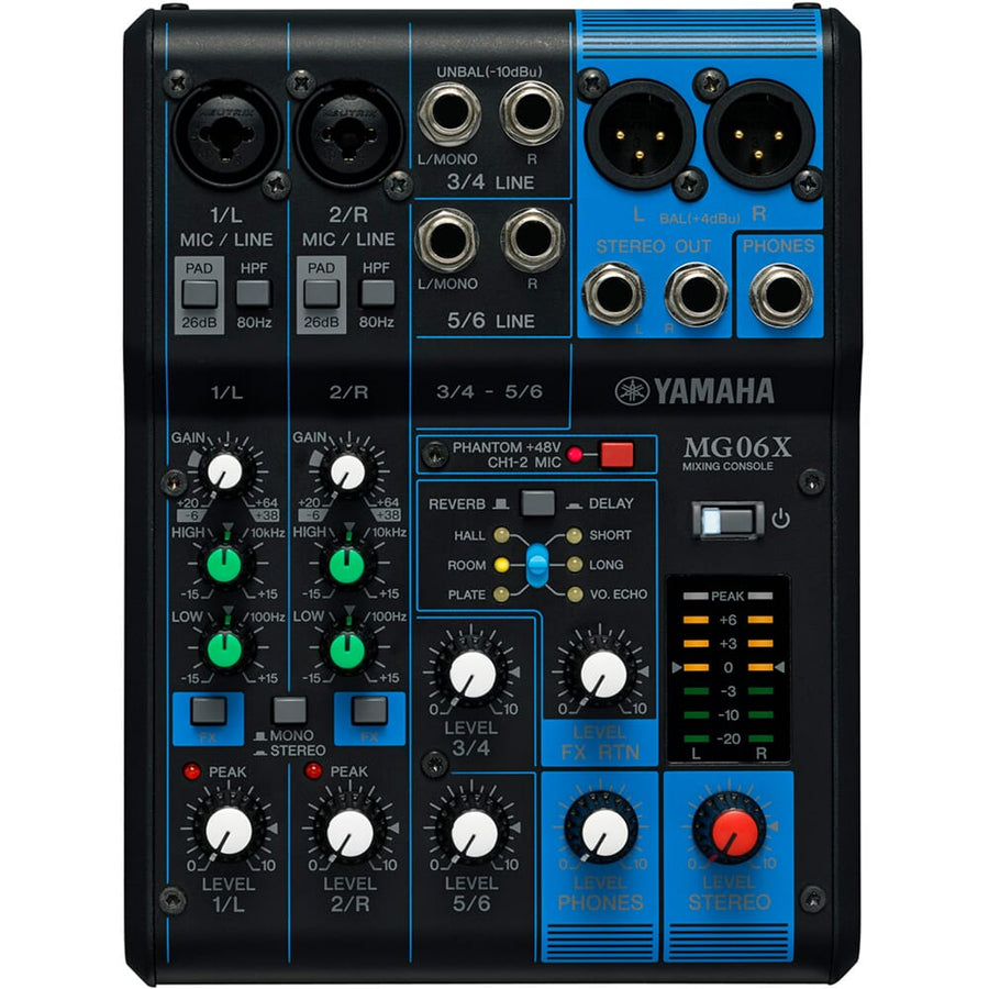 Yamaha MG06X Analogue Mixer With SPX Effects (3rd Gen)