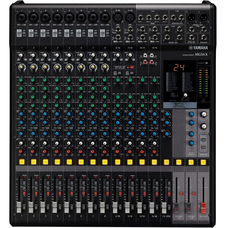 Yamaha MG16X CV,16 Channel Mixer With FX