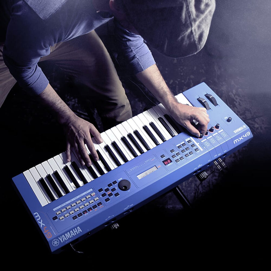 Yamaha MX49 Version 2 Synthesizer 49 Key Edition, Blue