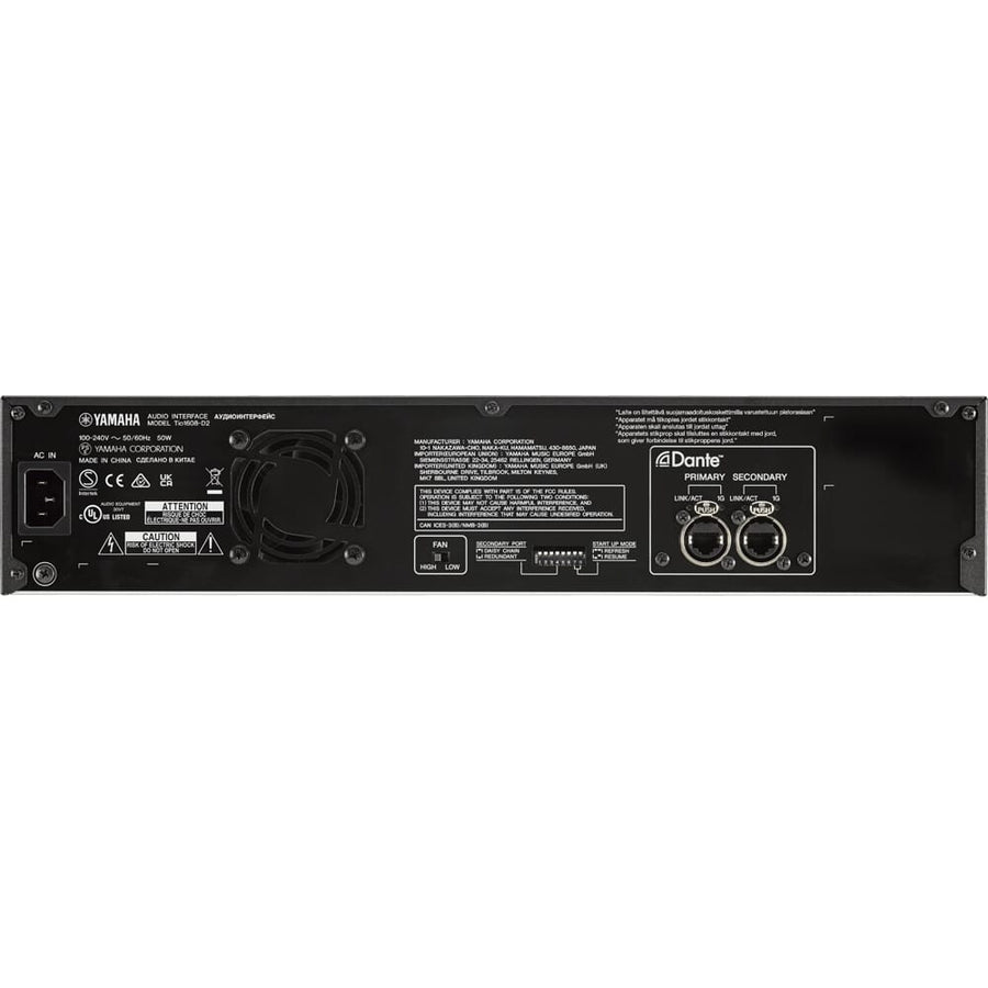 Yamaha Tio1608-D2 Dante-Equipped I/O Rack