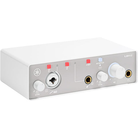 Yamaha UR12 MK3 White, 24-Bit USB-C Recording & Streaming Audio Interface