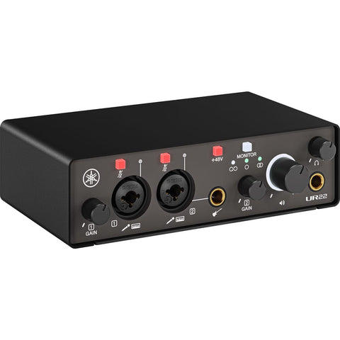Yamaha UR22 MK3 Black, 24-Bit USB-C Recording & Streaming Audio Interface