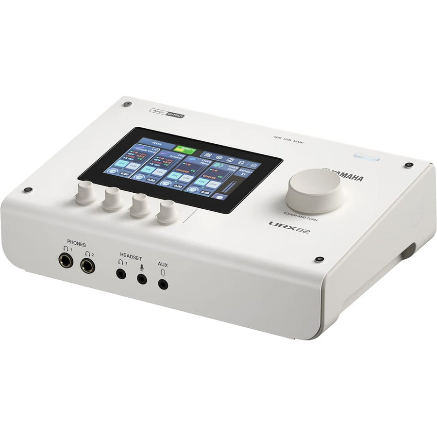 Yamaha URX22 White, 32-Bit USB-C Audio Interface with Built-In DSP Effects & Touchscreen