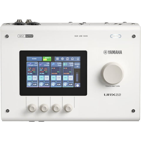 Yamaha URX22 White, 32-Bit USB-C Audio Interface with Built-In DSP Effects & Touchscreen