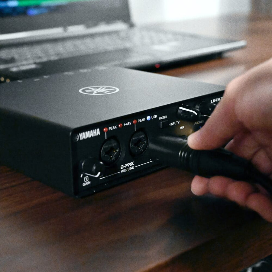 Yamaha URX22C, 32-Bit USB-C Recording & Streaming Audio Interface with MIDI