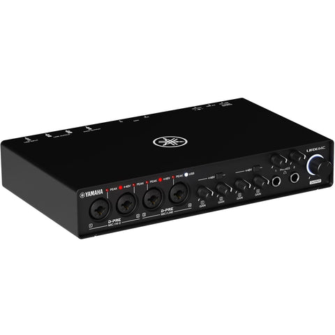 Yamaha URX44C, 32-Bit USB-C Recording & Streaming Audio Interface with MIDI