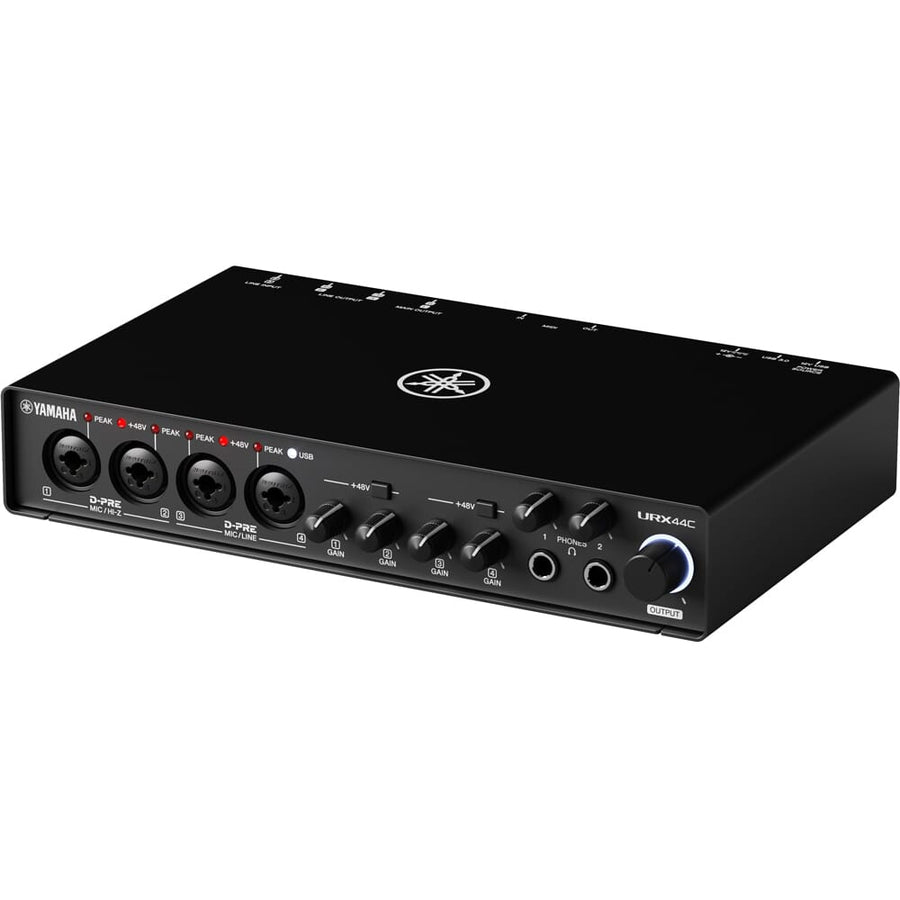 Yamaha URX44C, 32-Bit USB-C Recording & Streaming Audio Interface with MIDI