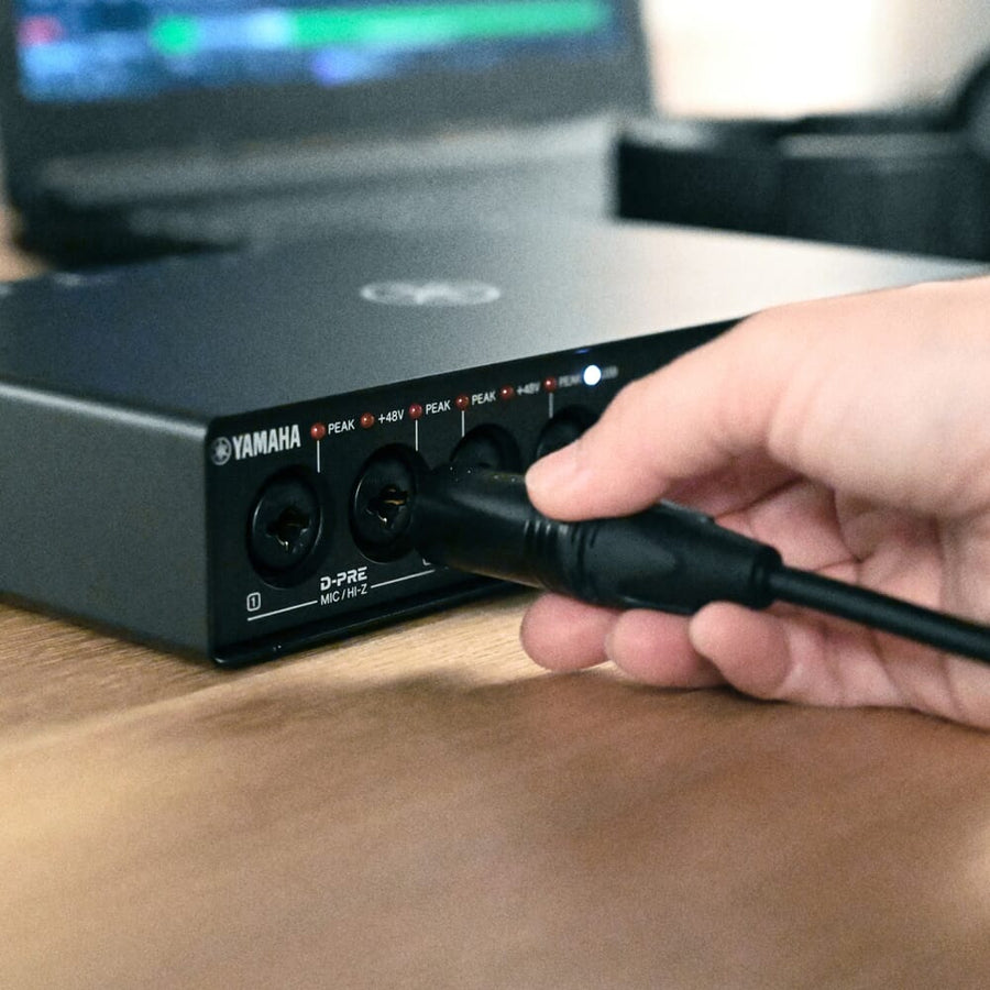 Yamaha URX44C, 32-Bit USB-C Recording & Streaming Audio Interface with MIDI