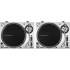 Audio Technica AT-LP140XP Silver, Direct Drive DJ Turntables (Pair)