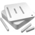 EQ Acoustics 'ColourPanel R5 3D' Pure White Acoustic Tiles x4