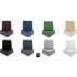 EQ Acoustics 'ColourPanel R5' Sea Green On Marle Grey Acoustic Tiles x4
