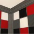 EQ Acoustics ColourPanel 60 Fabric Face Acoustic Foam Tiles (Red) x6