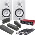 Yamaha HS5 White (Pair) + Focusrite Scarlett 2i2 3rd Gen, Pads & Leads