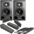 HEDD Type 07 MK2 Black Studio Monitors (Pair) + Pads & Leads Bundle