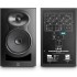 Kali Audio LP6 V2 Black (Pair) + Isolation Pads & Leads Bundle