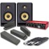 KRK Rokit RP5 G4 (Pair) + Focusrite Scarlett 18i8 3rd Gen, Pads & Leads, Home Recording Bundle