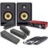 KRK Rokit RP5 G4 (Pair) + Focusrite Scarlett 2i2 3rd Gen, Pads & Leads, Home Recording Bundle