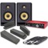 KRK Rokit RP5 G4 (Pair) + Focusrite Scarlett 8i6 3rd Gen, Pads & Leads, Home Recording Bundle