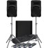 Mackie 2 x SRM450 Speakers, 1 x 18S Sub + Tripod Stands & Leads