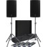Mackie 2 x Thump 12A Speakers, 1 x 18S Sub + Tripod Stands & Leads