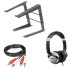 Numark Mixtrack Platinum FX, M1-330 Speakers, Laptop Stand, HF125 Headphones