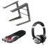 Numark Mixtrack Platinum FX, BX5 Speakers, Laptop Stand & HF125 Headphones