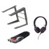 Numark Mixtrack Pro FX, KRK RP5 G4 Speakers, Laptop Stand & Headphones