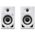 Pioneer DJ DDJ-FLX4 Controller, DM-40D White Speakers, Laptop Stand & HDJ-CUE1 Headphones Bundle