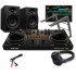 Pioneer DJ DDJ-REV1 Controller, DM-40D Speakers, Laptop Stand & HDJ-CUE1 Headphones Bundle Deal